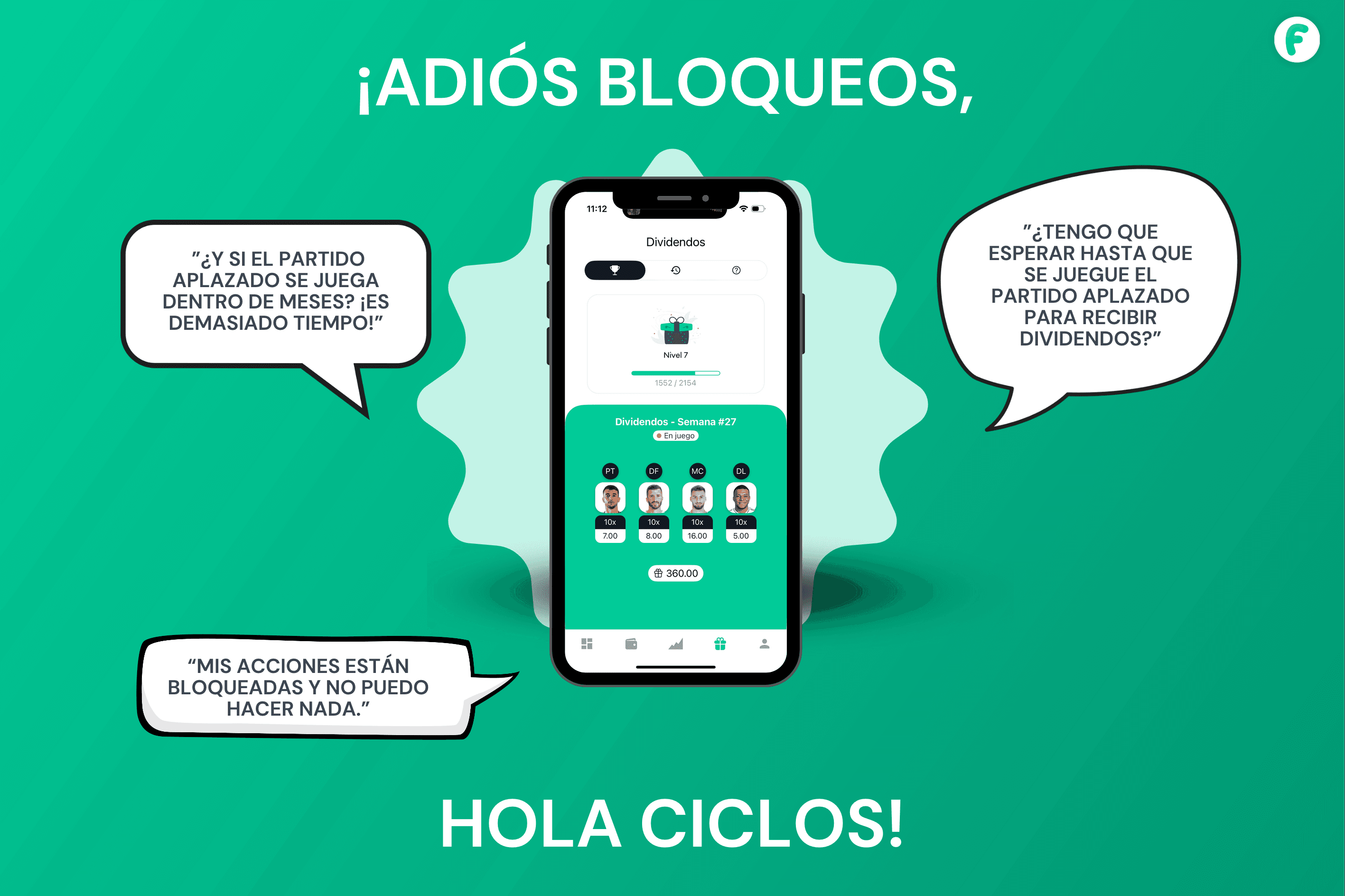 ✨ ¡Nuevos ciclos de dividendos en nuestra app!